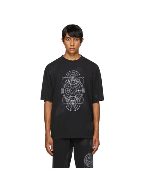 Marcelo Burlon County Of Milan Black Astral Circles Over T-Shirt