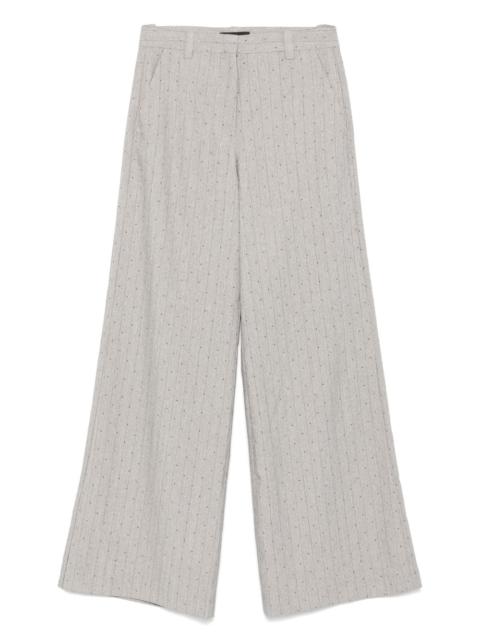 maje pinstriped trousers