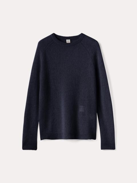 Totême Featherlight monogram knit navy