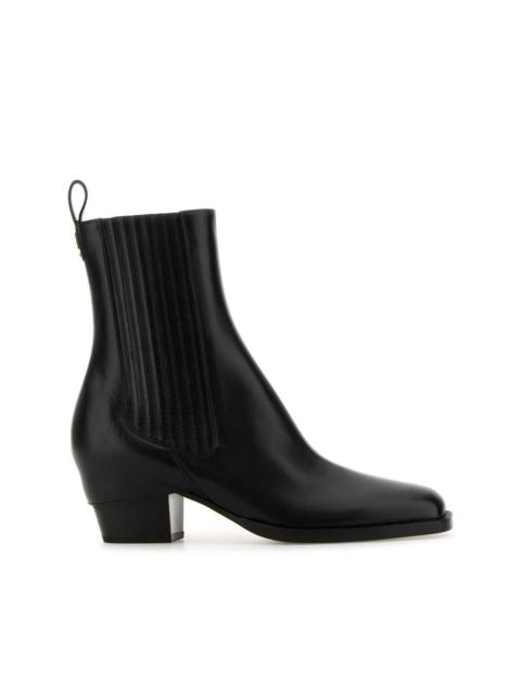 FENDI leather ankle boots