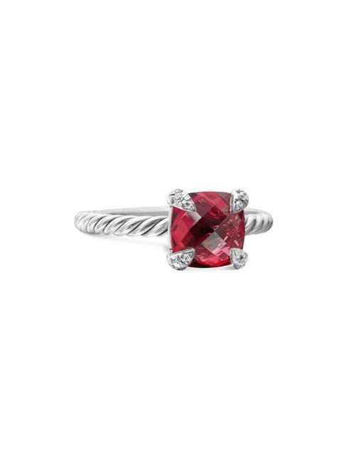 DAVID YURMAN Women's Chatelaine Ring with Pavé Diamonds - Rhodolite Garnet