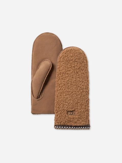 UGG ® Women's ®braid Mitten in Light Chestnut