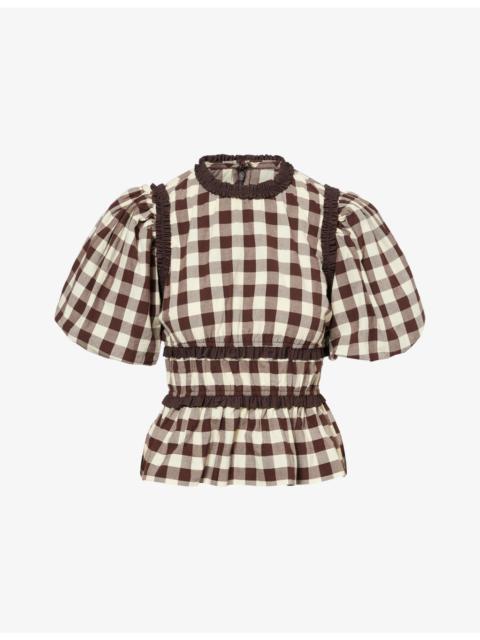 DAMSON MADDER. Everly Ruffled Cotton Blouse