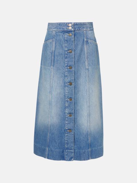 Valentino Denim midi 스커트