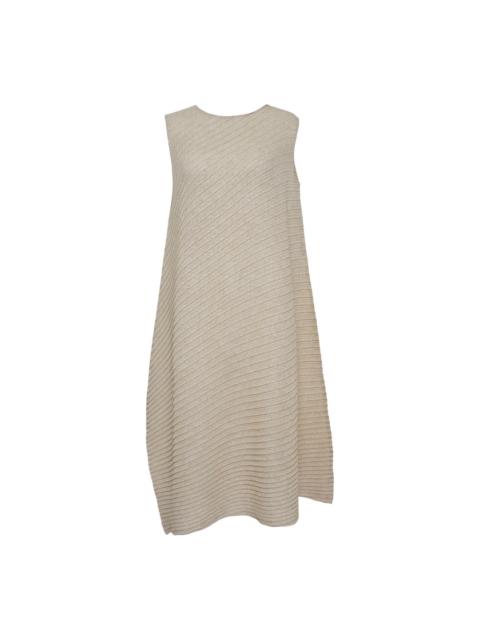 ISSEY MIYAKE Sheer Linen Pleated Dress