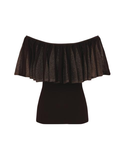 Zimmermann VALIANT METALLIC FRILL TOP
