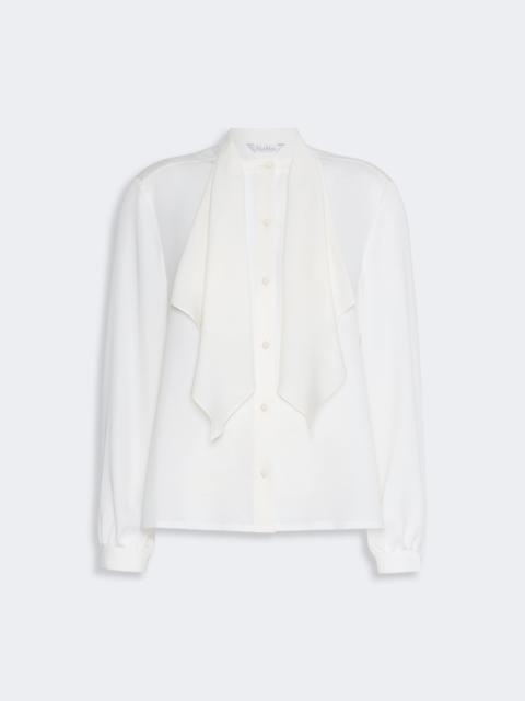 Max Mara LECCIO Ruffled silk charmeuse shirt - SILK