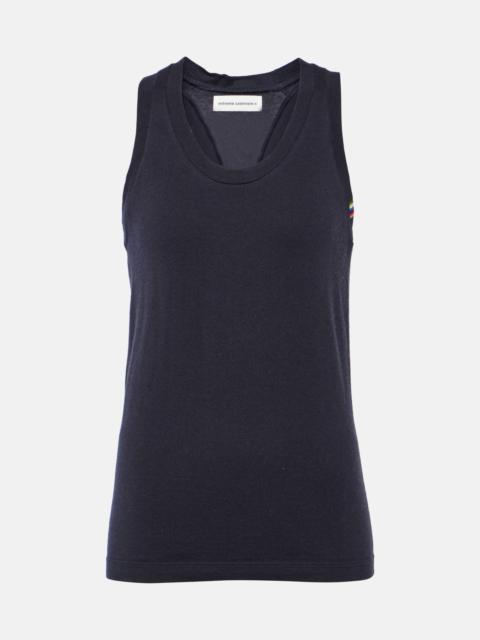 extreme cashmere N°270 Vest cotton and cashmere tank top