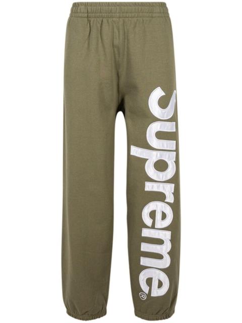 Supreme satin logo-appliquÃ© track pants