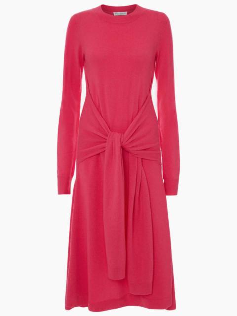 JW Anderson WAIST TIE A-LINE LONG SLEEVE DRESS