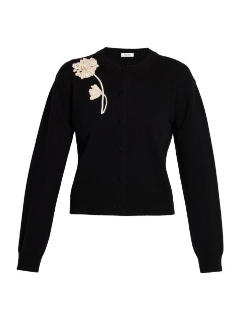 Erdem Floral Ribbon Long Sleeve Cardigan