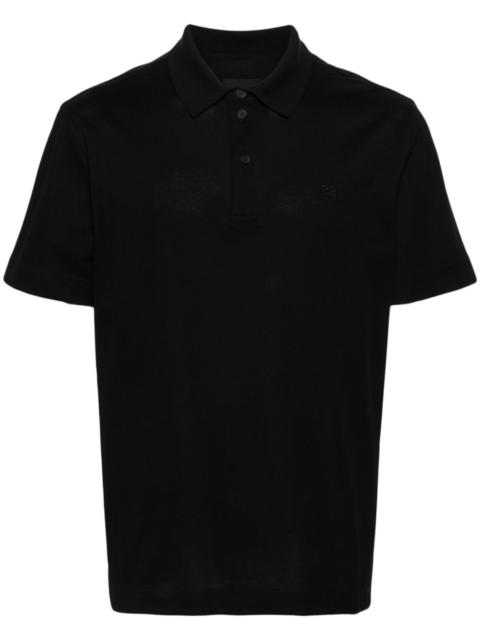 Givenchy embroidered-monogram cotton polo shirt