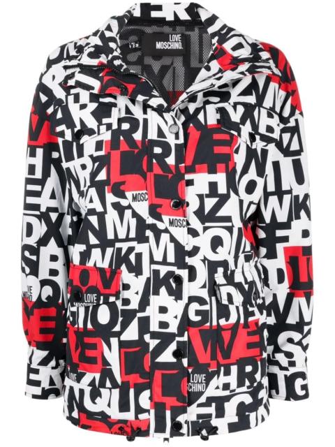 Moschino alphabet-print jacket