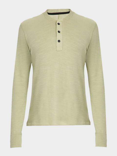 rag & bone Men's Classic Flame Henley Long-Sleeve T-Shirt