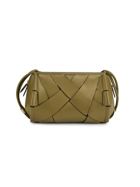 ULLA JOHNSON Women's Charlotte Basket-Weave Leather Camera Bag - Olive