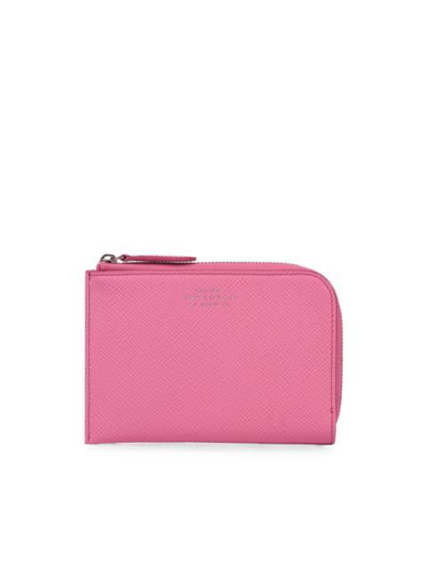 Smythson small zip-up wallet