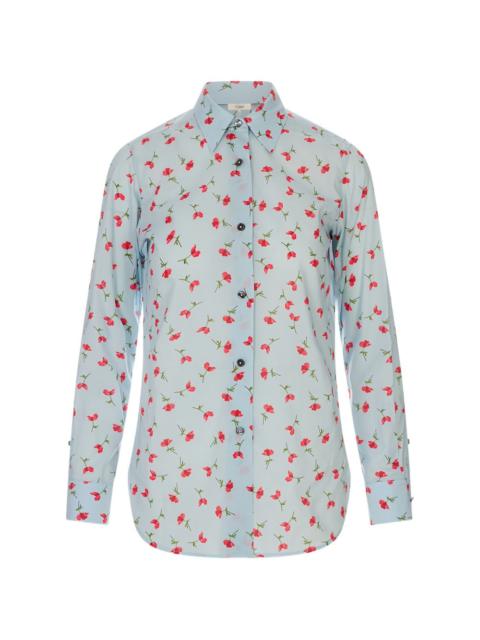 Jil Sander floral-print long-sleeve shirt