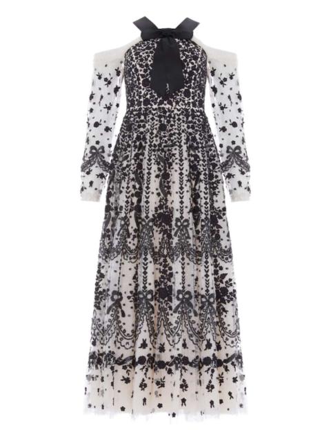 Needle & Thread embroidered-flowers maxi dress