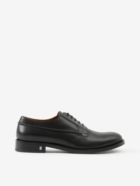 Monogram Motif Leather Derby Shoes