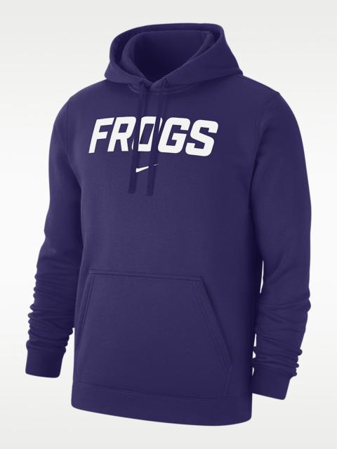 Nike TCU Club Fleece Men's Nike College Pullover Hoodie