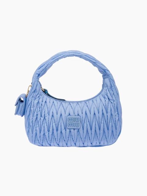 Miu Miu Miu Wander matelassé regenerated nylon hobo bag