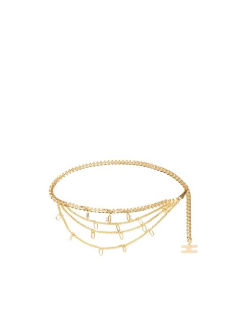 ELISABETTA FRANCHI charm-details chain belt