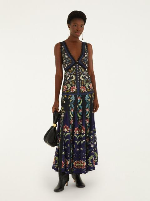FARM RIO Natalia Pleated Maxi Skirt