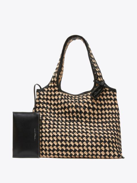 3.1 Phillip Lim Crochet Raffia Market Tote
