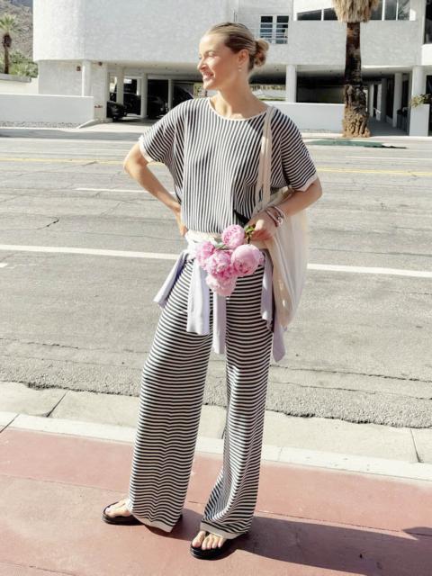 Splendid Christa Striped Knit Pant