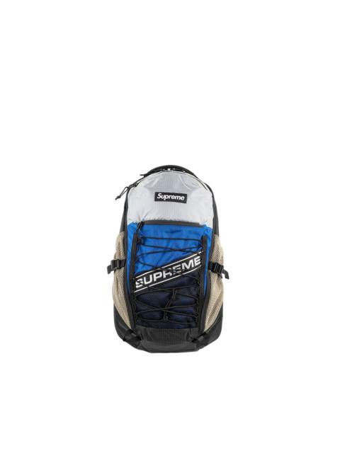 Supreme logo colour-block backpack