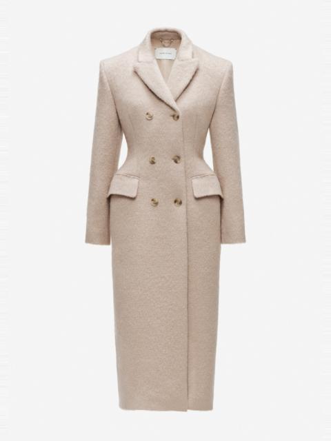 MAGDA BUTRYM Hourglass double-breasted coat in beige