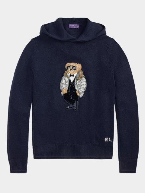 Ralph Lauren Men's Polo Bear Cashmere Hooded Sweater