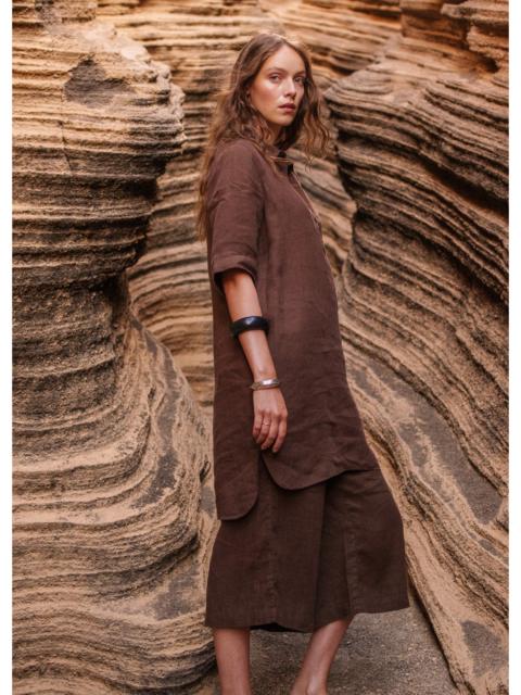 SAINT JAMES LEONIE Linen Shirt Dress