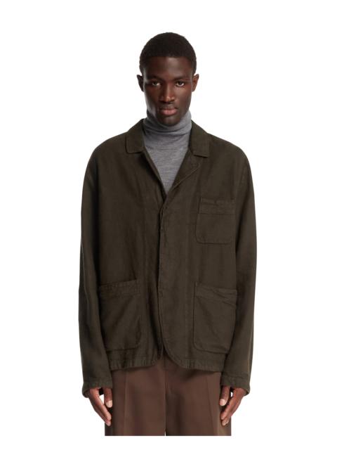 Massimo Osti Studio Green Linen Blazer