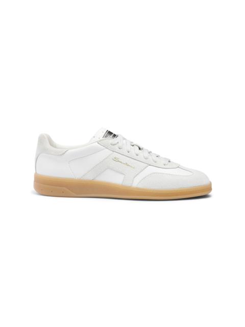 Women's white tumbled leather DBS Oly sneaker