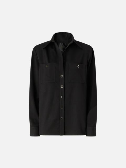 PINKO STRETCH OVERSHIRT WITH POCKETS