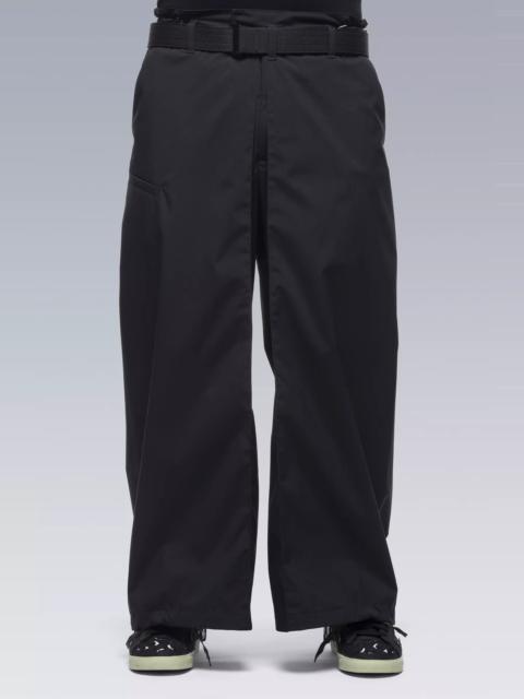 P54-E Encapsulated Nylon Pleated Trouser Black