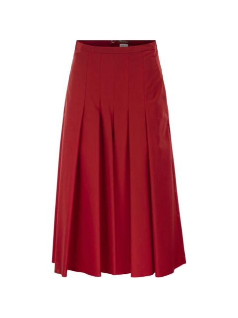 Max Mara pleated flared skirt