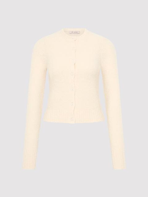 ST. AGNI Boucle Wool Cardigan - Off White