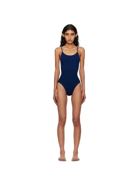 Hunza G SSENSE Exclusive Navy Pamela Swimsuit