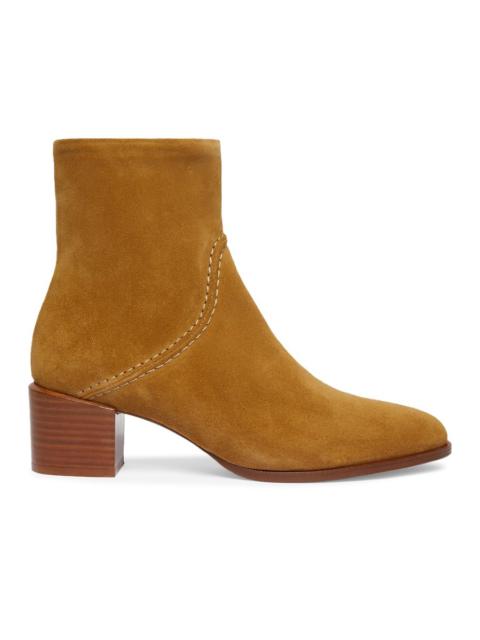 Suede leather ankle boots