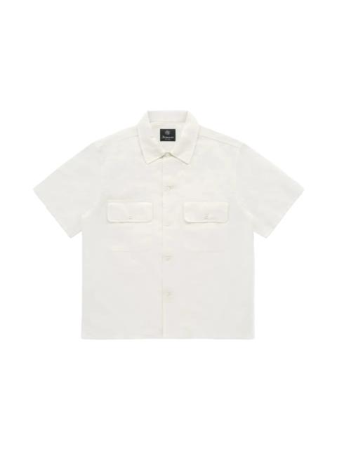 Knickerbocker Mar Cotton & Linen Short Sleeve Shirt Bone