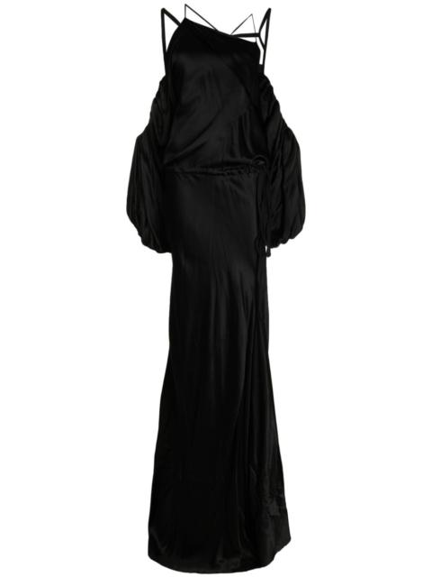 Ann Demeulemeester draped asymmetric gown