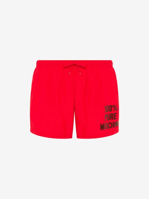 100% PURE MOSCHINO SWIM TRUNKS