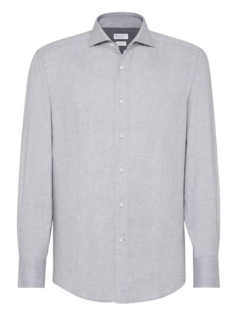 Brunello Cucinelli chevron long-sleeves shirt