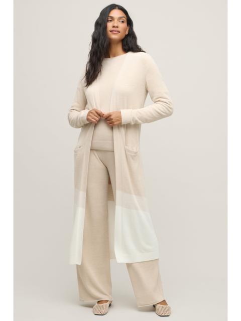 Barefoot Dreams CozyChic Ultra Lite® Wavy Colorblock Long Cardigan