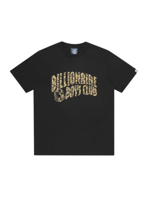 BILLIONAIRE BOYS CLUB LEOPARD PRINT ARCH LOGO T-SHIRT