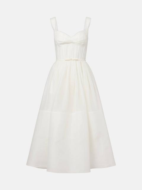 Zimmermann Dawning linen and silk midi dress