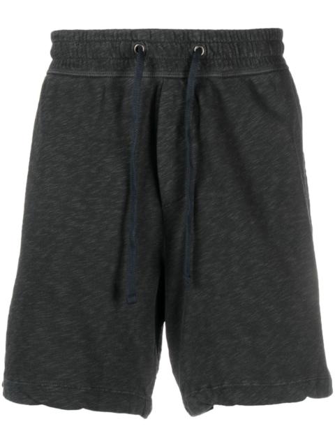 JAMES PERSE mÃ©lange-effect cotton track shorts