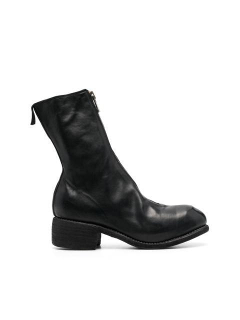 zipped ankle boots